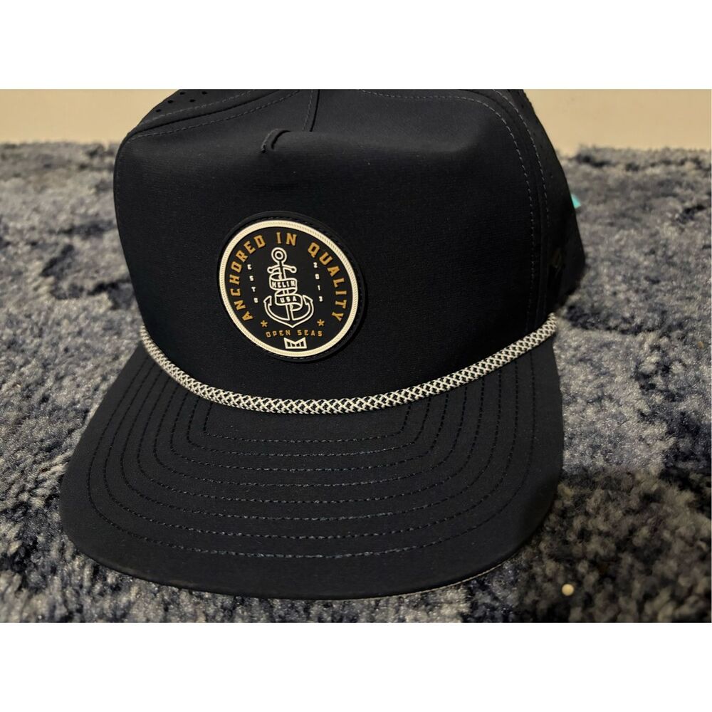 Brand New Melin Coronado Brick Hat Cap Hydro Vented Snapback Men’s Navy Blue